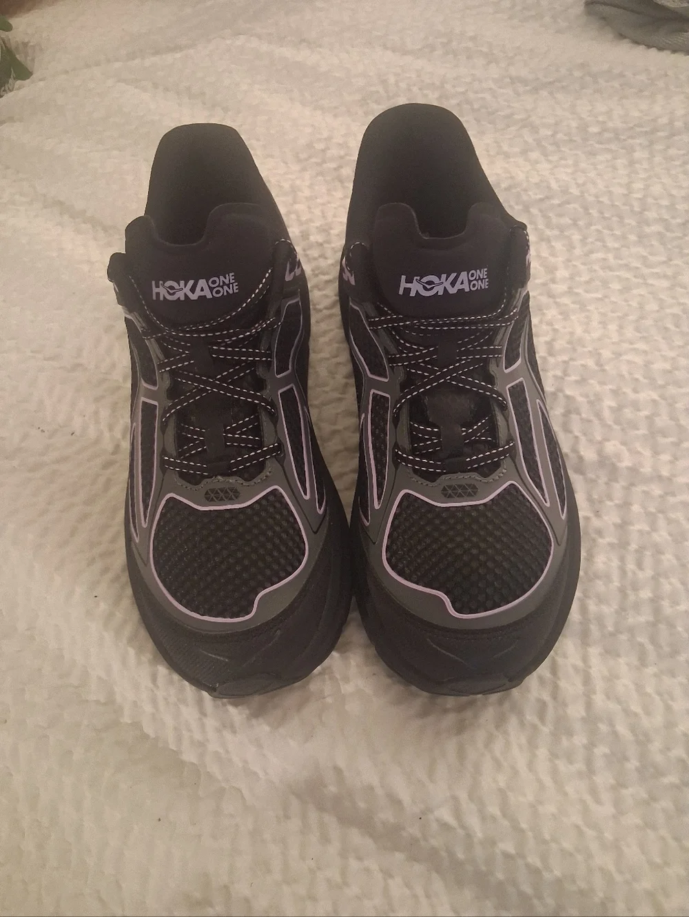 Hoka One One Clifton One 9 Black Aster Flower Men's Athletic Shoes